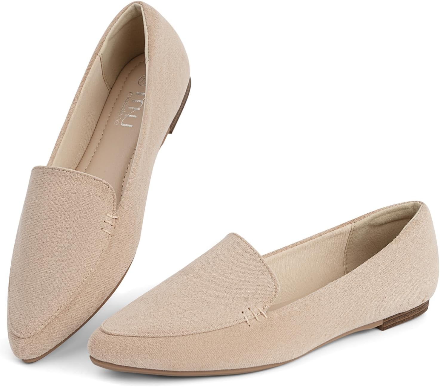 MUSSHOE Loafers for Women: Comfortable Pointed Toe Flats