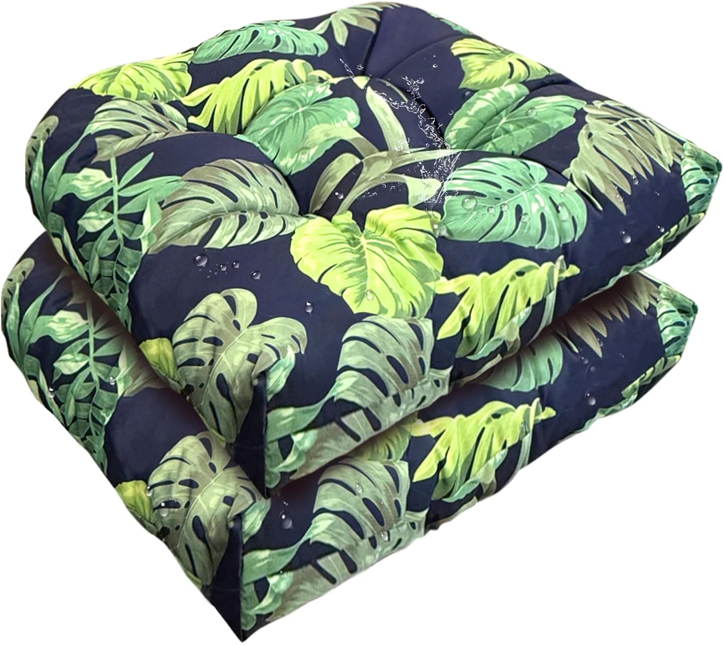 Outdoor Indoor Seat Cushion 18x18 Waterproof Floral Patio Pads