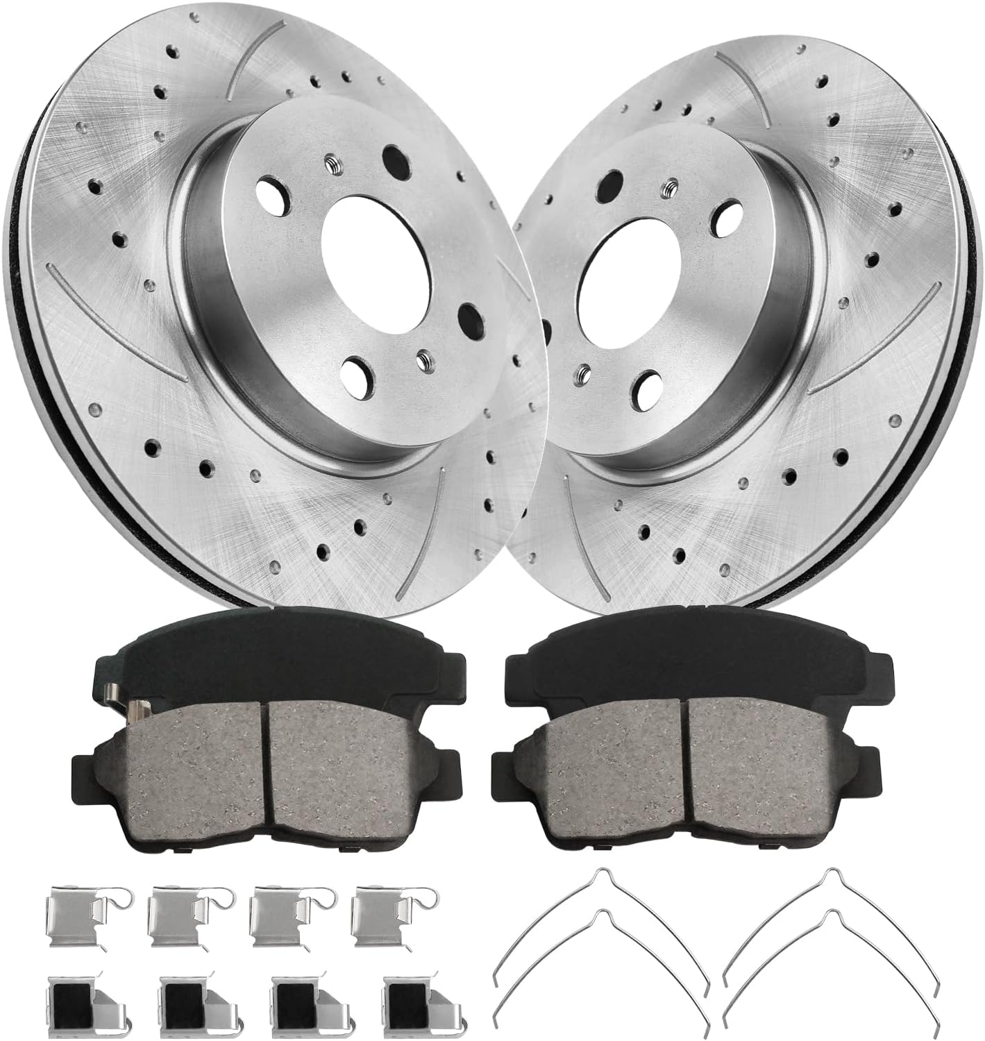 Anpulsero Front Automotive Replacement Brake Kit for Toyota Corolla