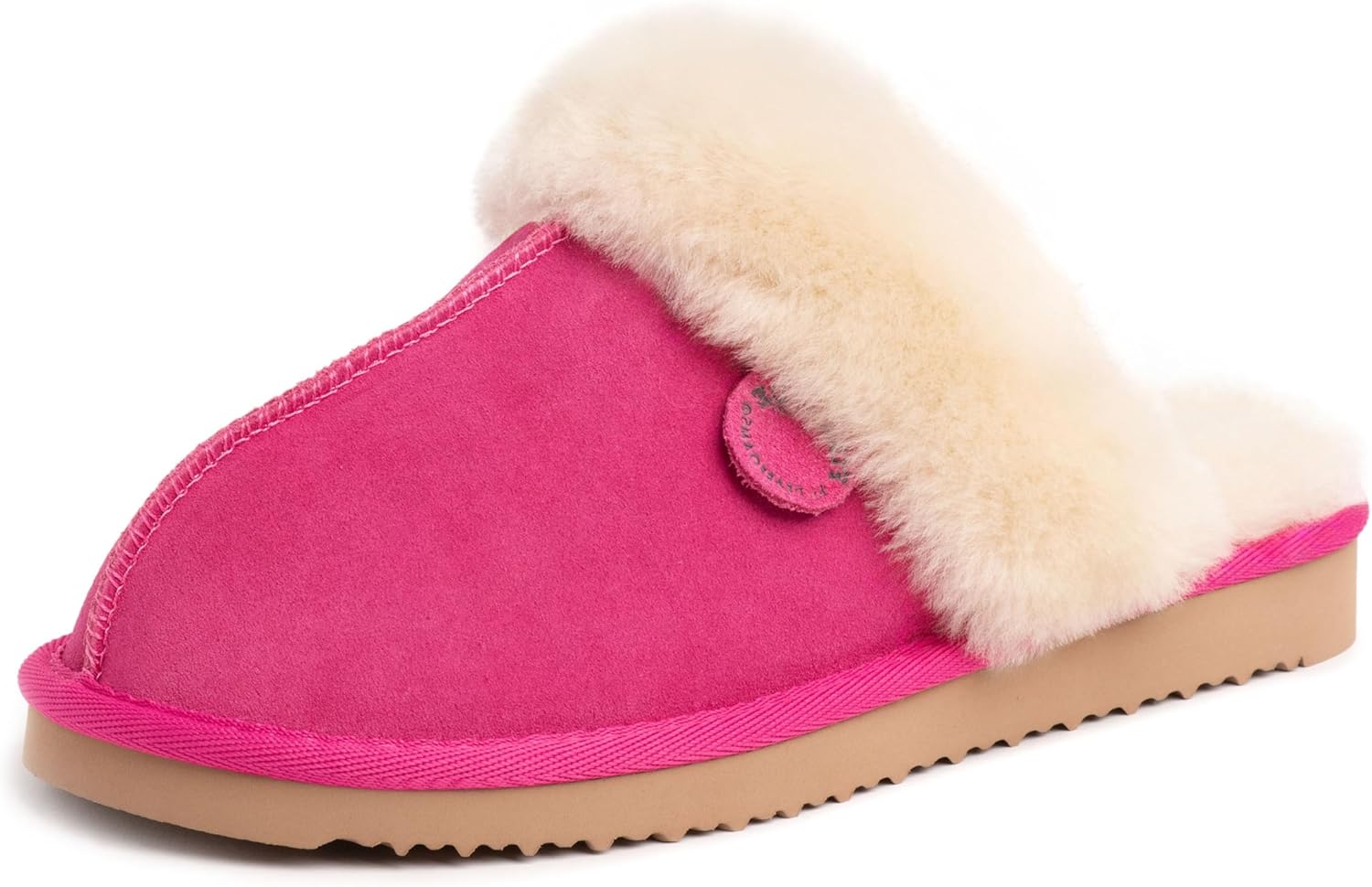 Fireside Sydney Shearling Fur Indoor/Outdoor Scuff Slippers