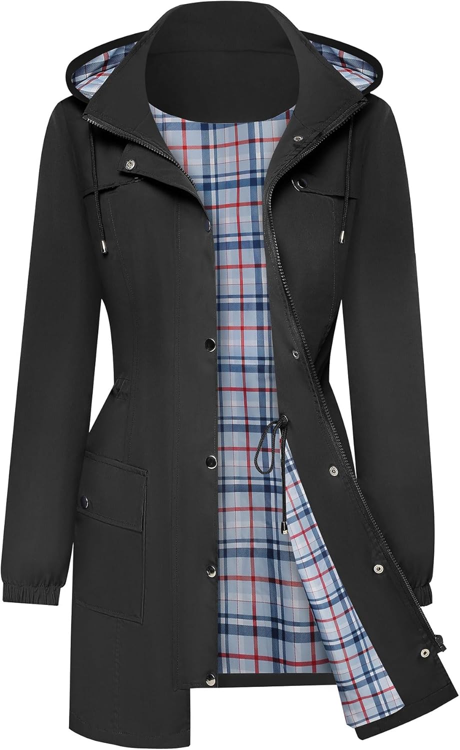 BBX Lephsnt Women's Waterproof Rain Jacket for Outdoor Activities