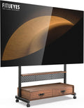 Max VESA 850x600mm TV Cart: Holds 176 lbs!