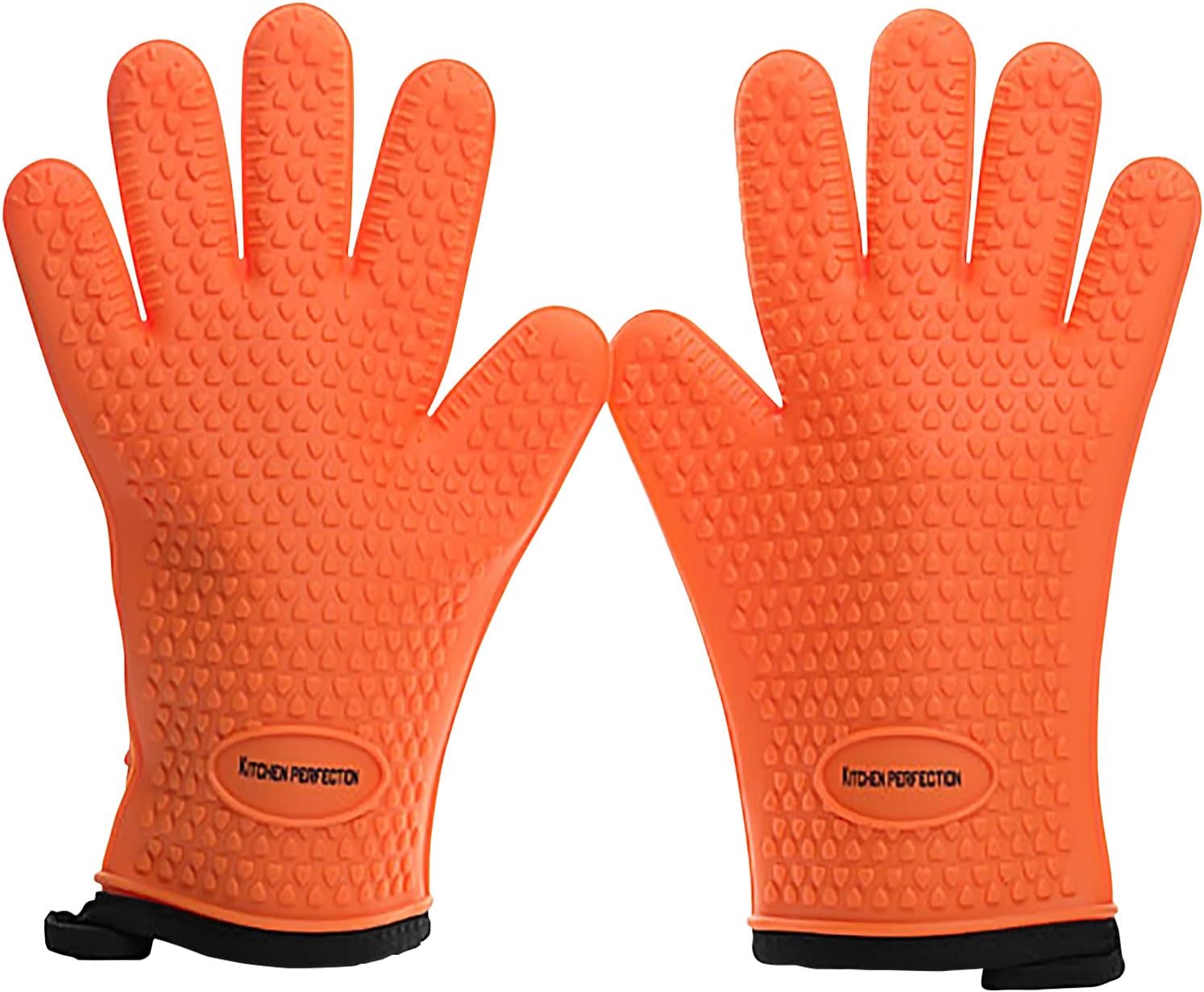 KITCHEN PERFECTION XL Silicone Smoker Oven Gloves for BBQ Lovers