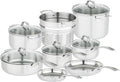 Viking 3-Ply Stainless Steel Cookware Set, 13 Piece Cookware
