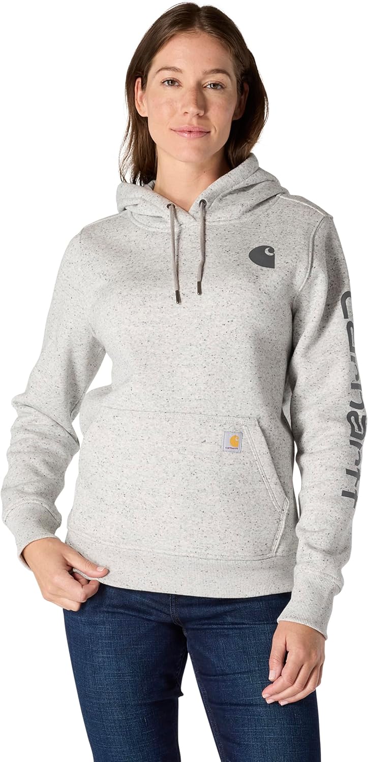 Carhartt Women's Relaxed Fit Midweight Logo Sleeve Sweatshirt