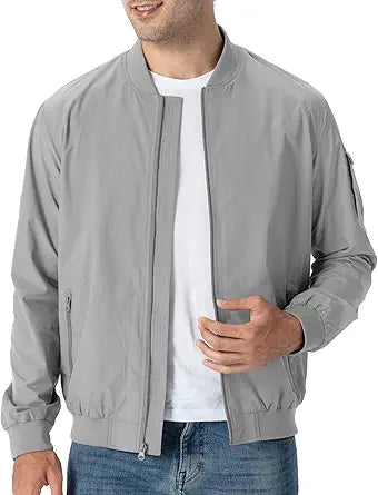 TBMPOY Men's Lightweight Bomber Jackets for Outdoor Activities
