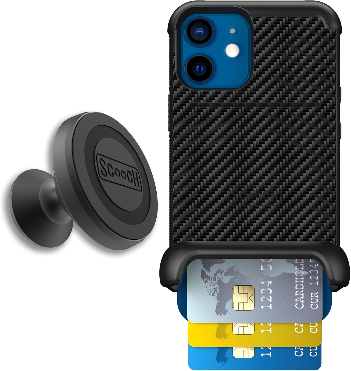 Scooch Wingmate Wallet Case for iPhone 12 Mini with RFID Protection