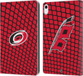 NHL Net Pattern Carolina Hurricanes Leather Wallet Case for iPad 10.9