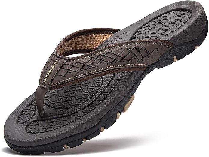 GUBARUN Mens Sport Flip Flops for Ultimate Comfort Outdoors