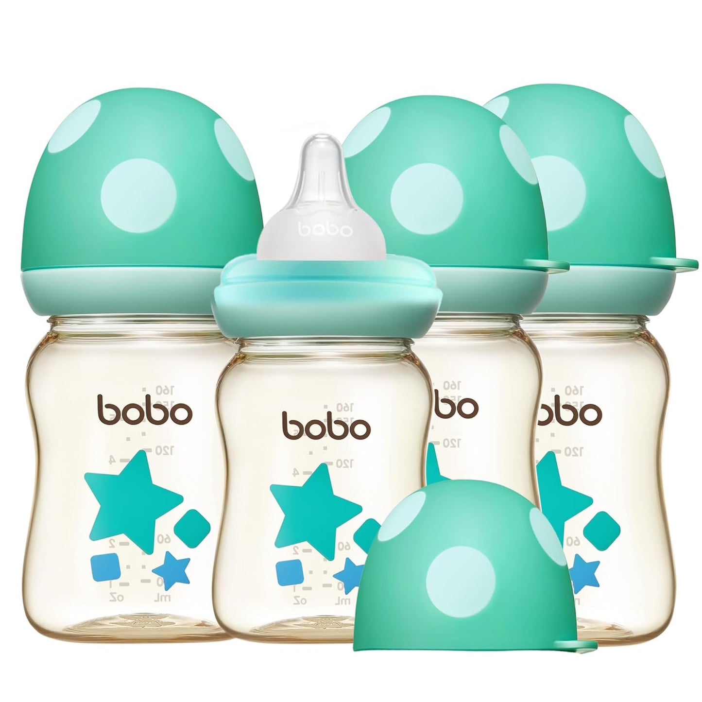 YOHKOH PPSU Baby Bottle Wide Neck for Newborns, 5.4oz Pack