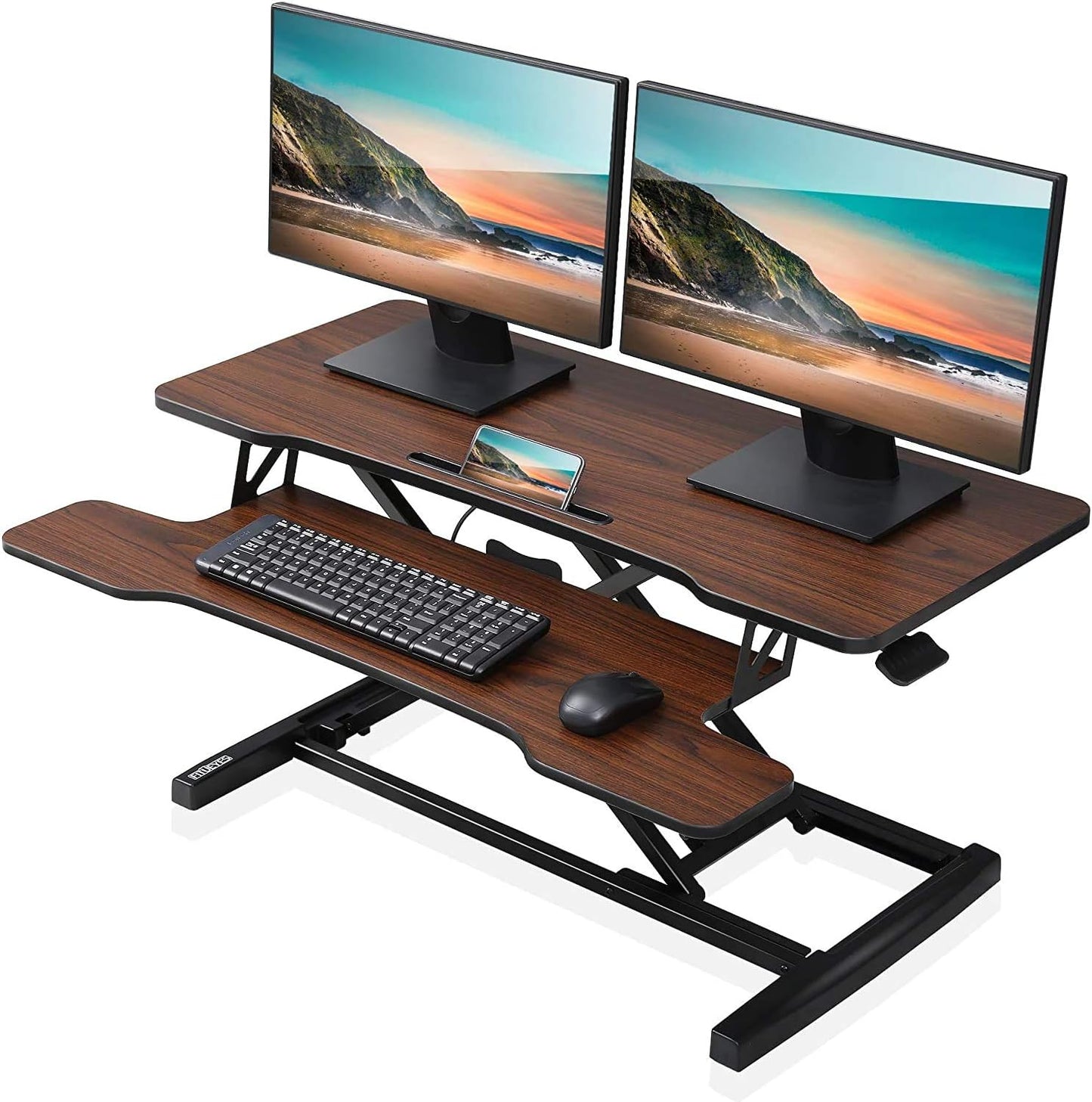 FITUEYES Height Adjustable Standing Desk for Home Office Use