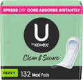 U by Kotex Clean & Secure Maxi Pads Heavy Absorbency - Reliable