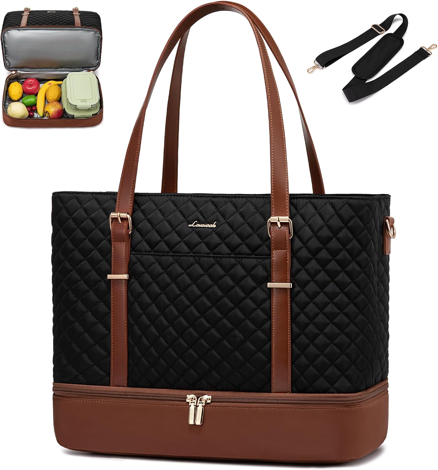 LOVEVOOK Lunch Tote Bag for Women - Stylish & Functional Work Bag