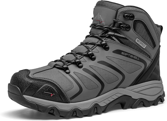 NORTIV 8 Men's Ankle High Waterproof Hiking Boots for Comfort