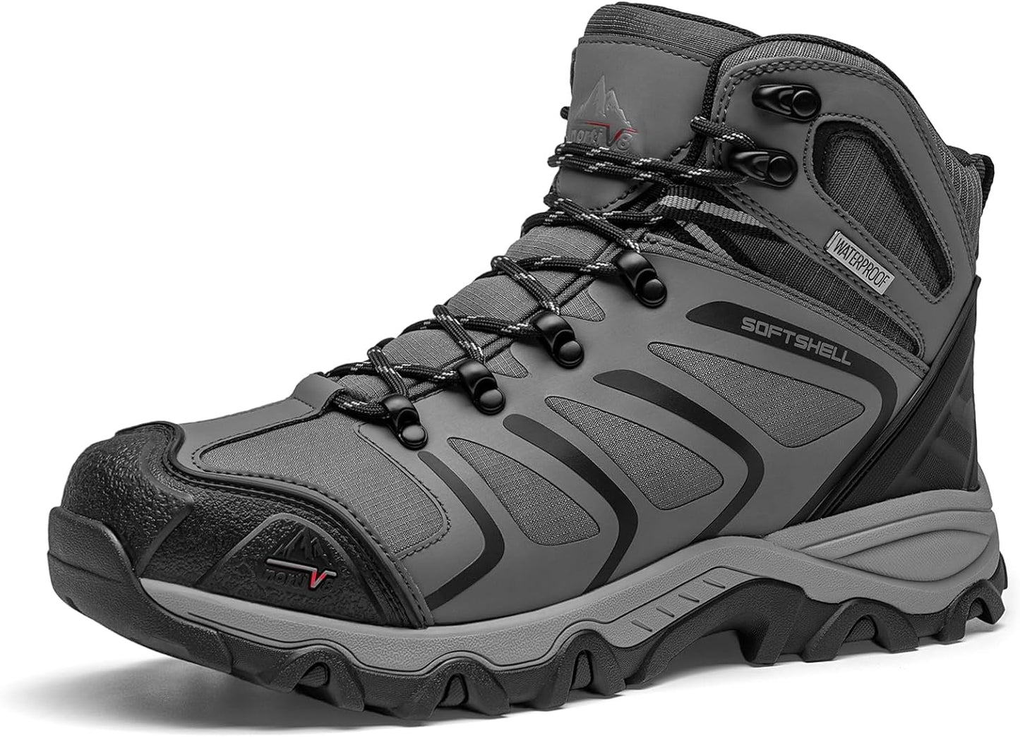 NORTIV 8 Men's Ankle High Waterproof Hiking Boots for Comfort