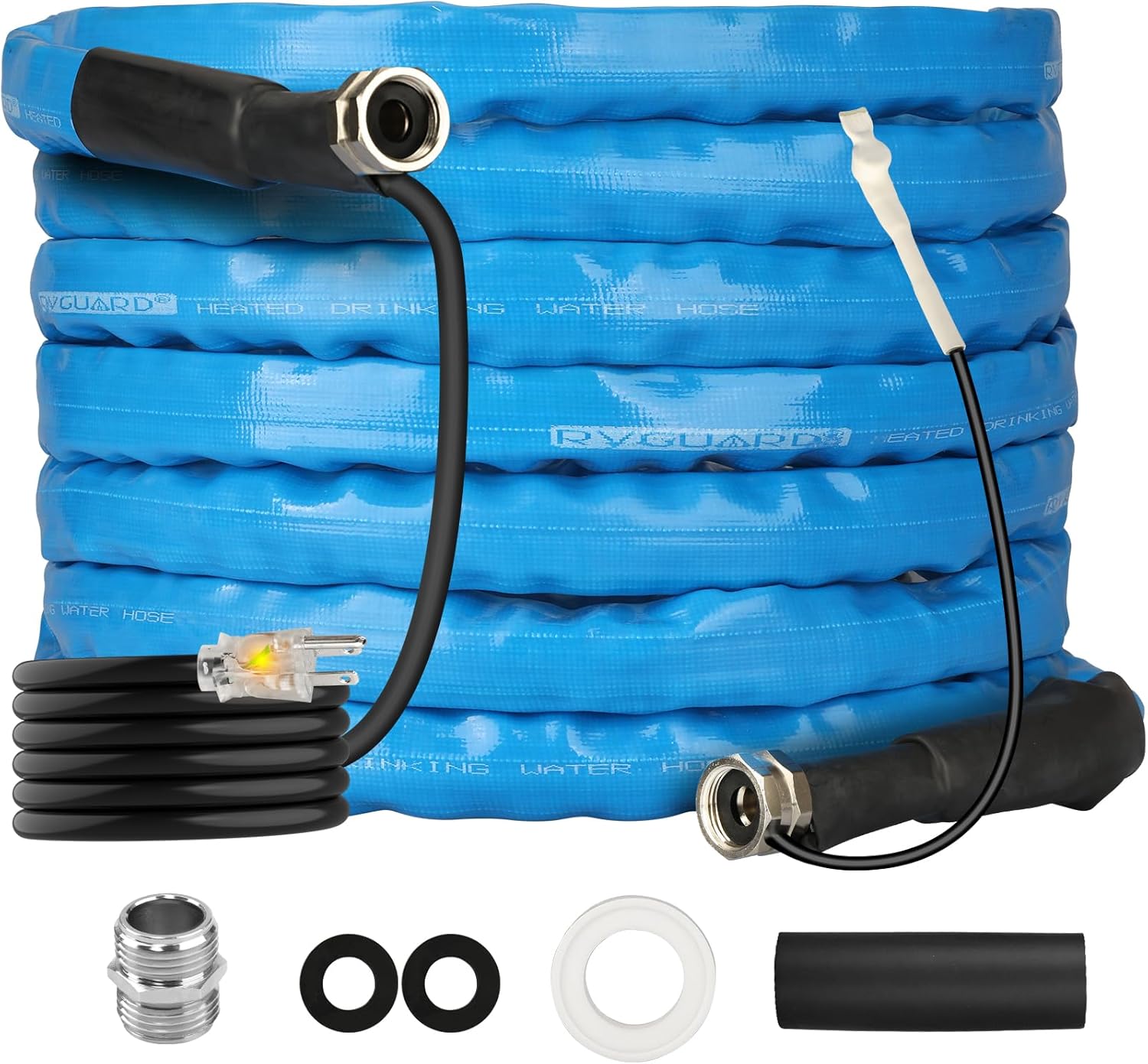 RVGUARD Heated Water Hose 50FT -20F Freeze Protection for RV