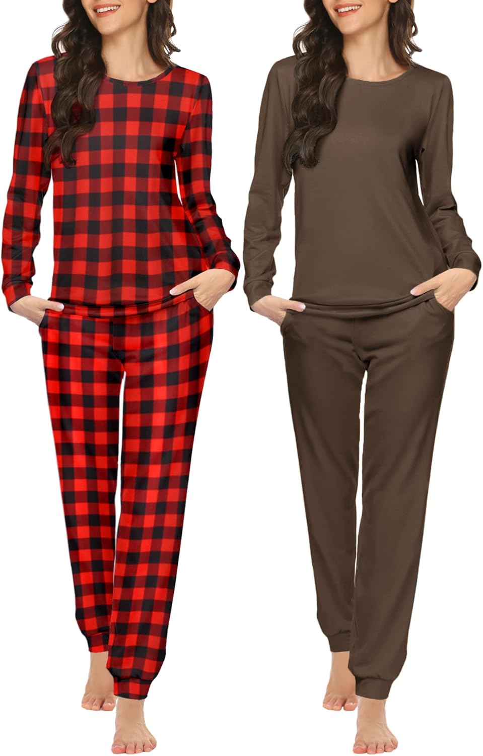 Ekouaer 2 Pack Women's Pajama Set for Ultimate Comfort