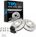 TRQ Rear Brake Pad & Rotor Kit Compatible with 2017-2021 SUVs
