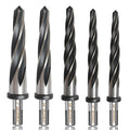 5-Piece Reamer Drill Bit Set 3/8ft to 1ft - Precision Hole Alignment