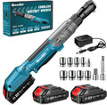 Seesii 21V Cordless Electric Ratchet Wrench Set - Powerful 66 ft-lbs