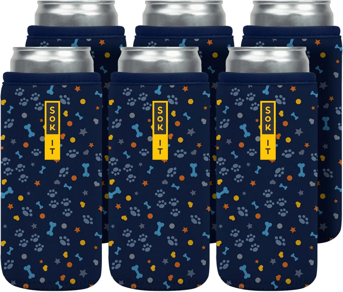Sok It CanSok 6 Pack Insulated Neoprene Sleeve for Drinks