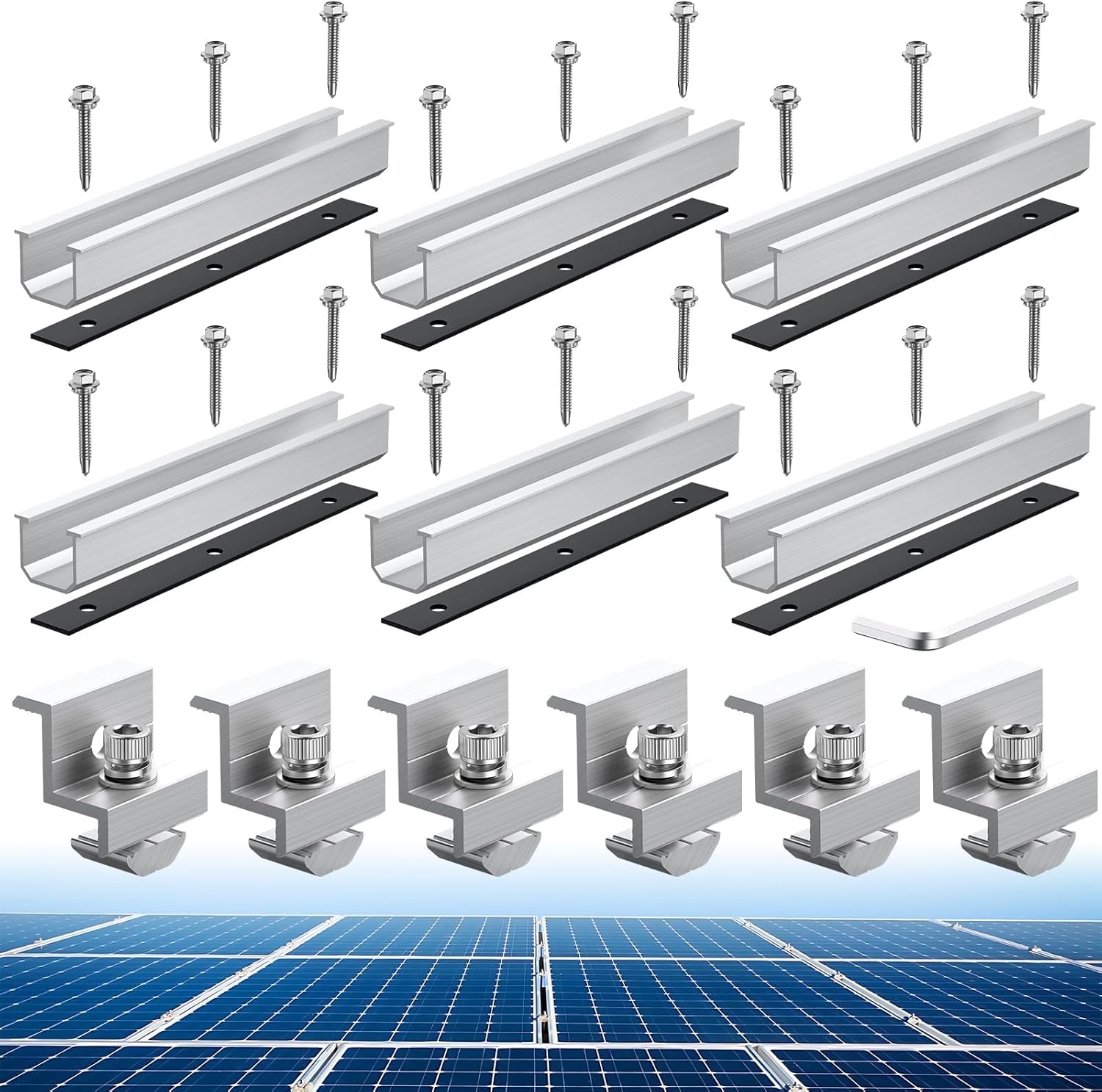 Anbte Solar Panel Bracket Kit for Easy Installation and Durability