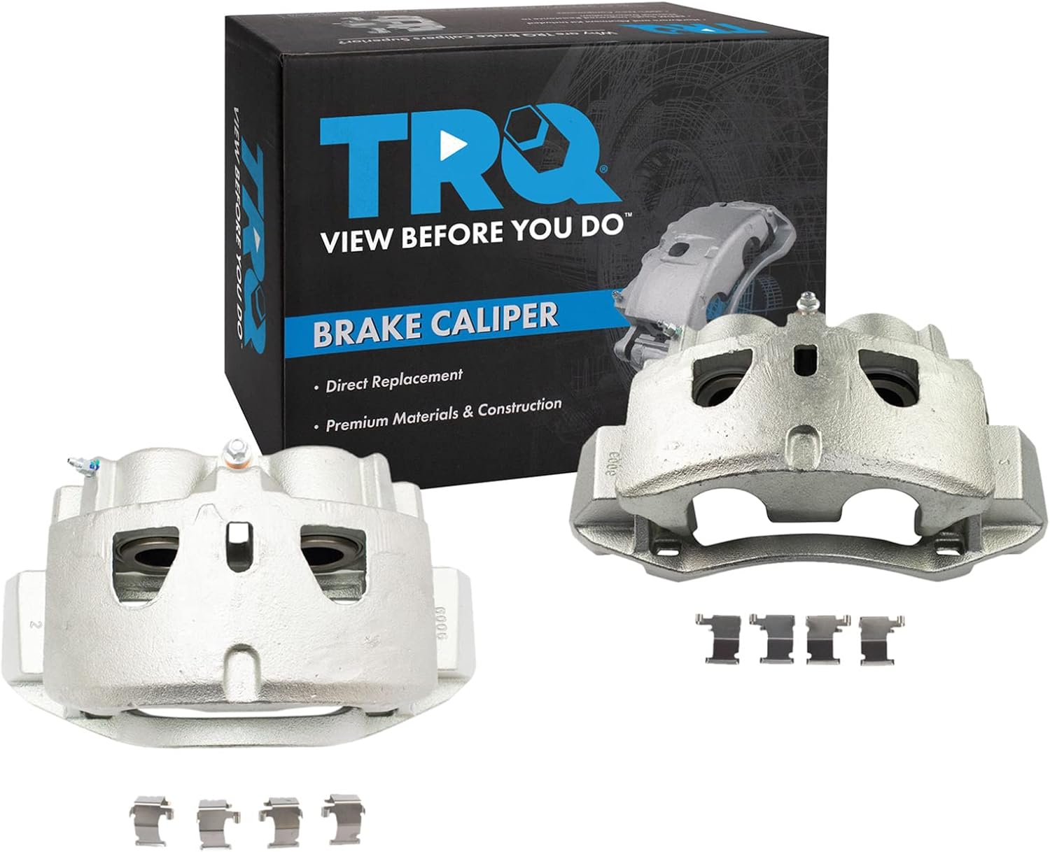 TRQ Front Brake Caliper Set for 2011-2018 Chevrolet Silverado