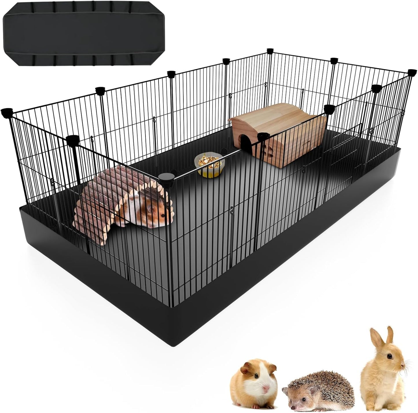 Durable 12 Panels Small Animal Playpen for Indoor & Outdoor Use