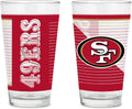 NFL 16 oz Pint Glasses Set of 2 for Dedicated Football Fans