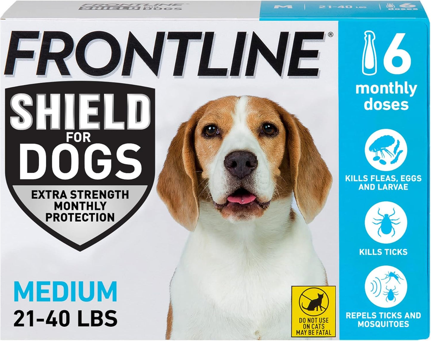 FRONTLINE Shield Flea & Tick Treatment for Medium Dogs 21-40 lbs