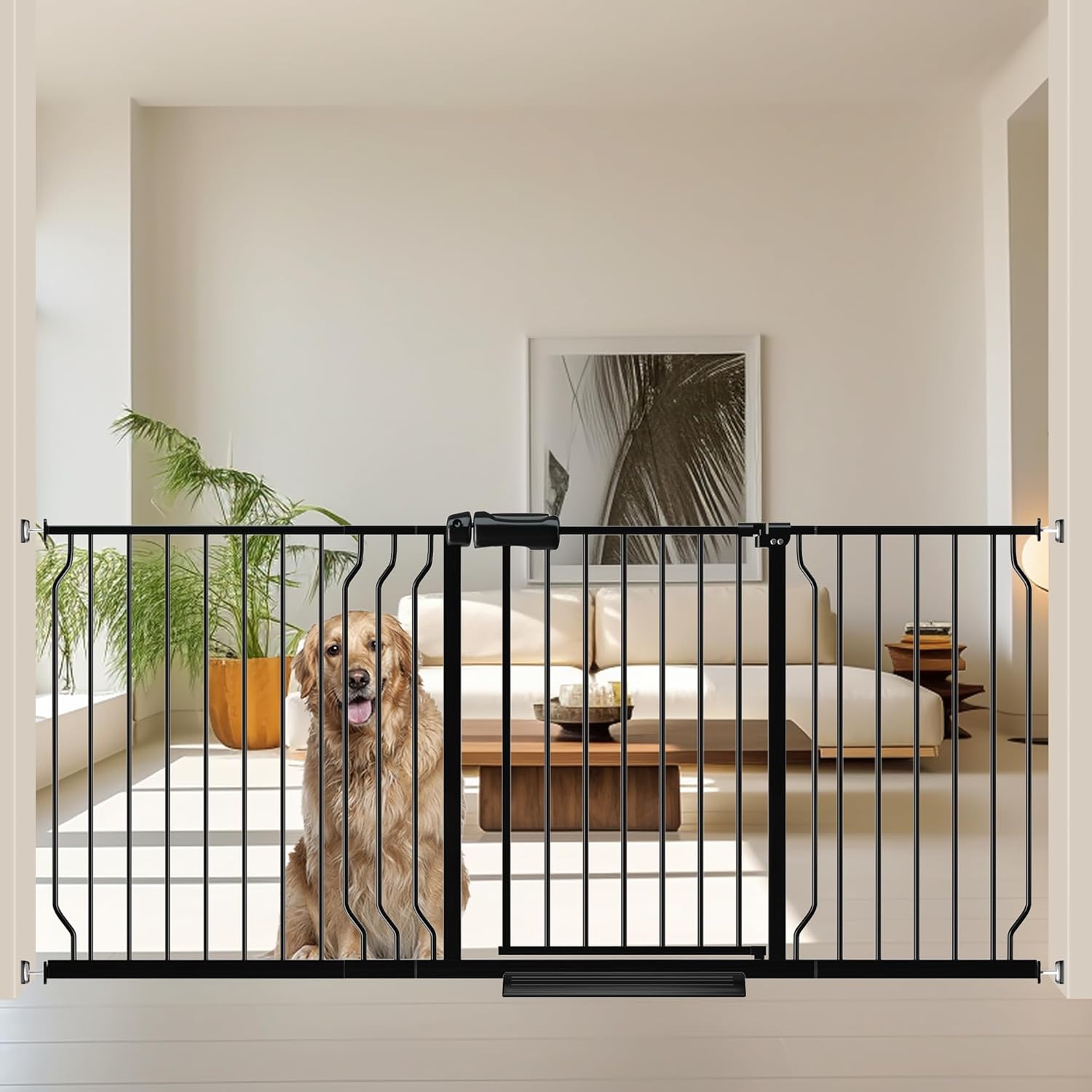 Extra Wide Baby Gates for Doorways with Auto-Close Feature