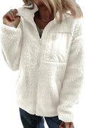 Dokotoo Womens Winter Fleece Teddy Jacket - Full Zipper Warm Coat