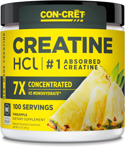 CON-CRET Creatine HCl Powder for Muscle and Cognitive Support