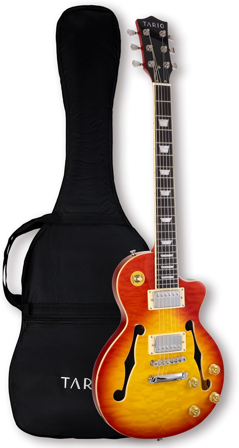 Premium TARIO Electric Guitar: Stunning Cherryburst Finish