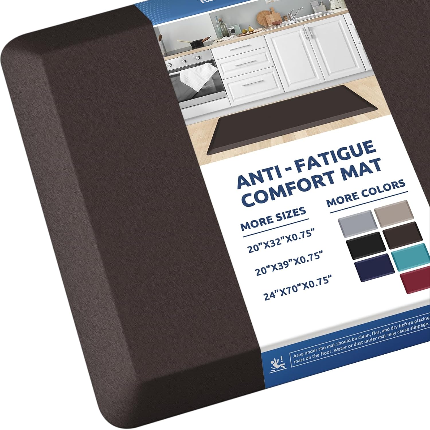 KitchenClouds Anti Fatigue Kitchen Mat for Comfort and Safety