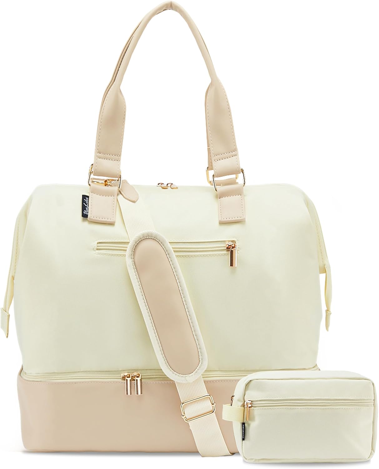 Large Travel Duffel Bag with Shoe Compartment for Women