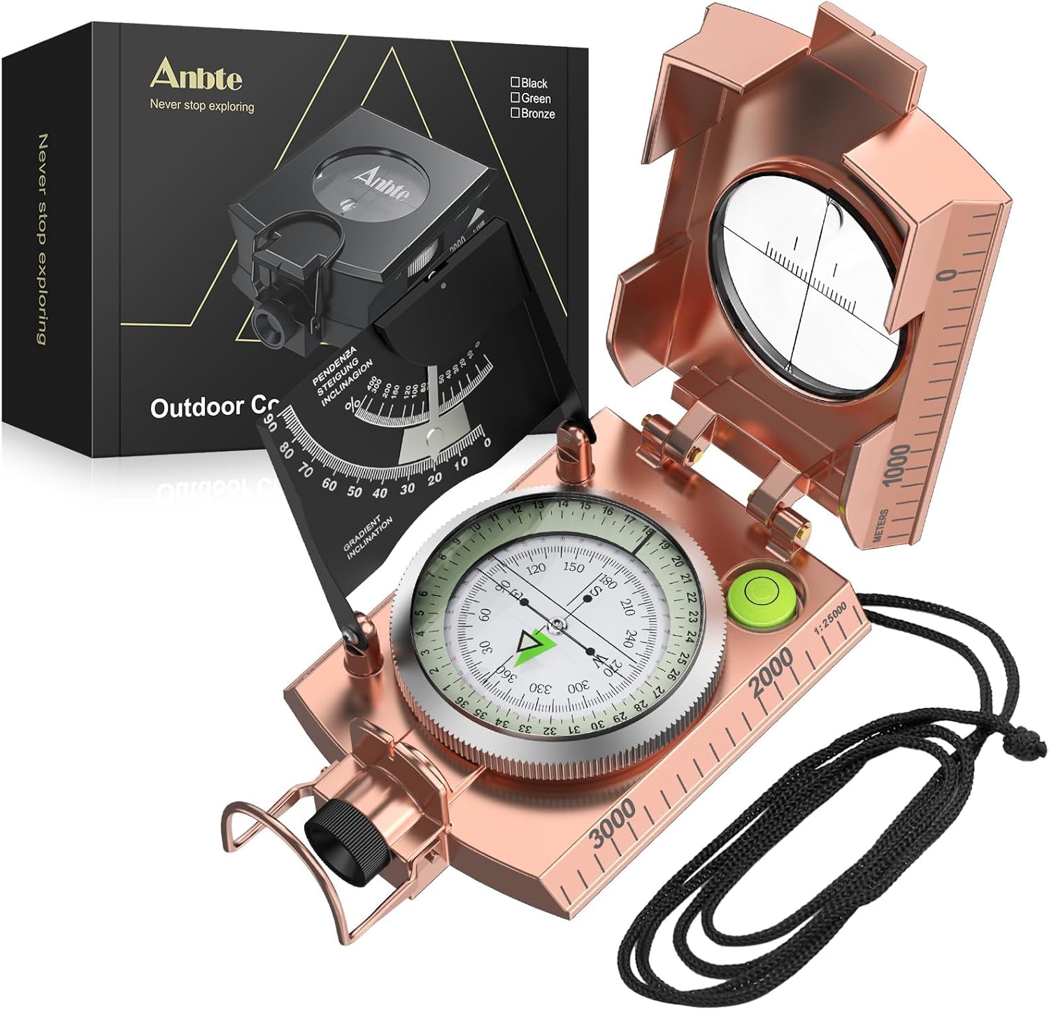 Waterproof Metal Hiking Compass - Navigate with Precision!