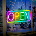 Open Sign LED for Business 168 in Bright Color Changing Neon - Window