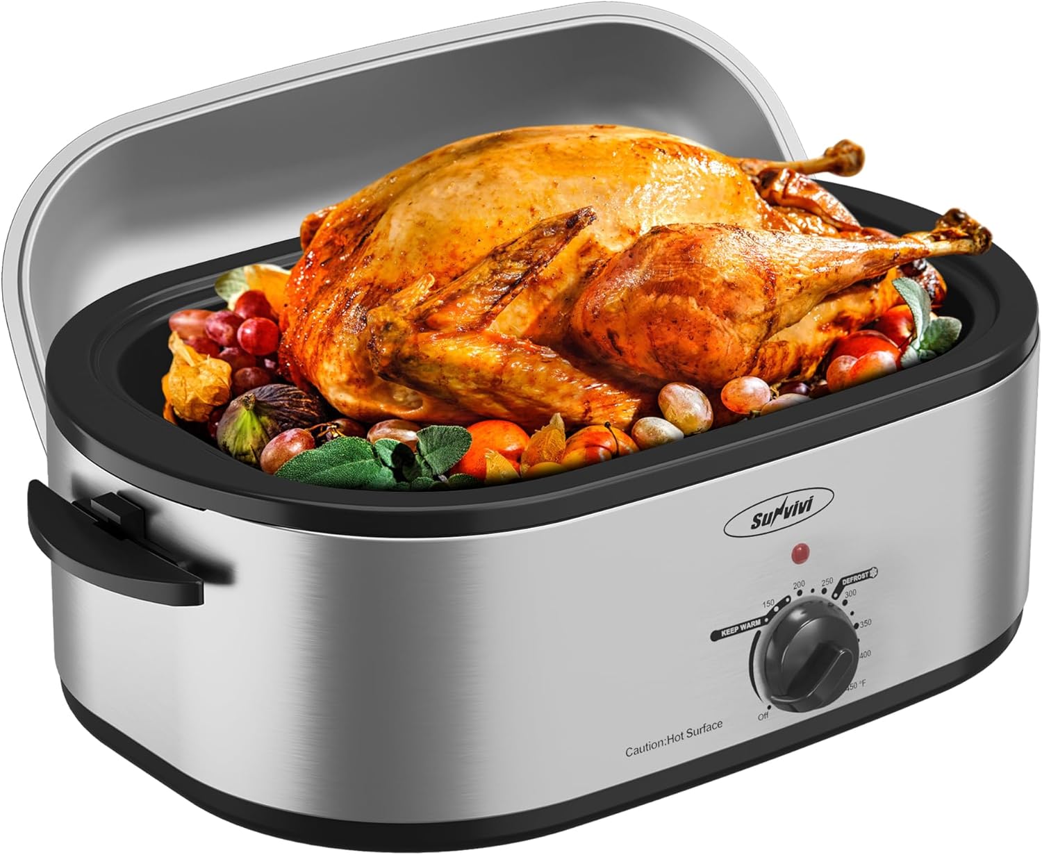 22-Quart Electric Roaster Oven for Perfect Turkey Roasting