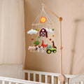 Farm Animal Mobile for Crib - Colorful Handmade Farm Nursery Mobile