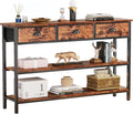 47 in Console Sofa Table with 3 Drawers - Long Entryway Shelf