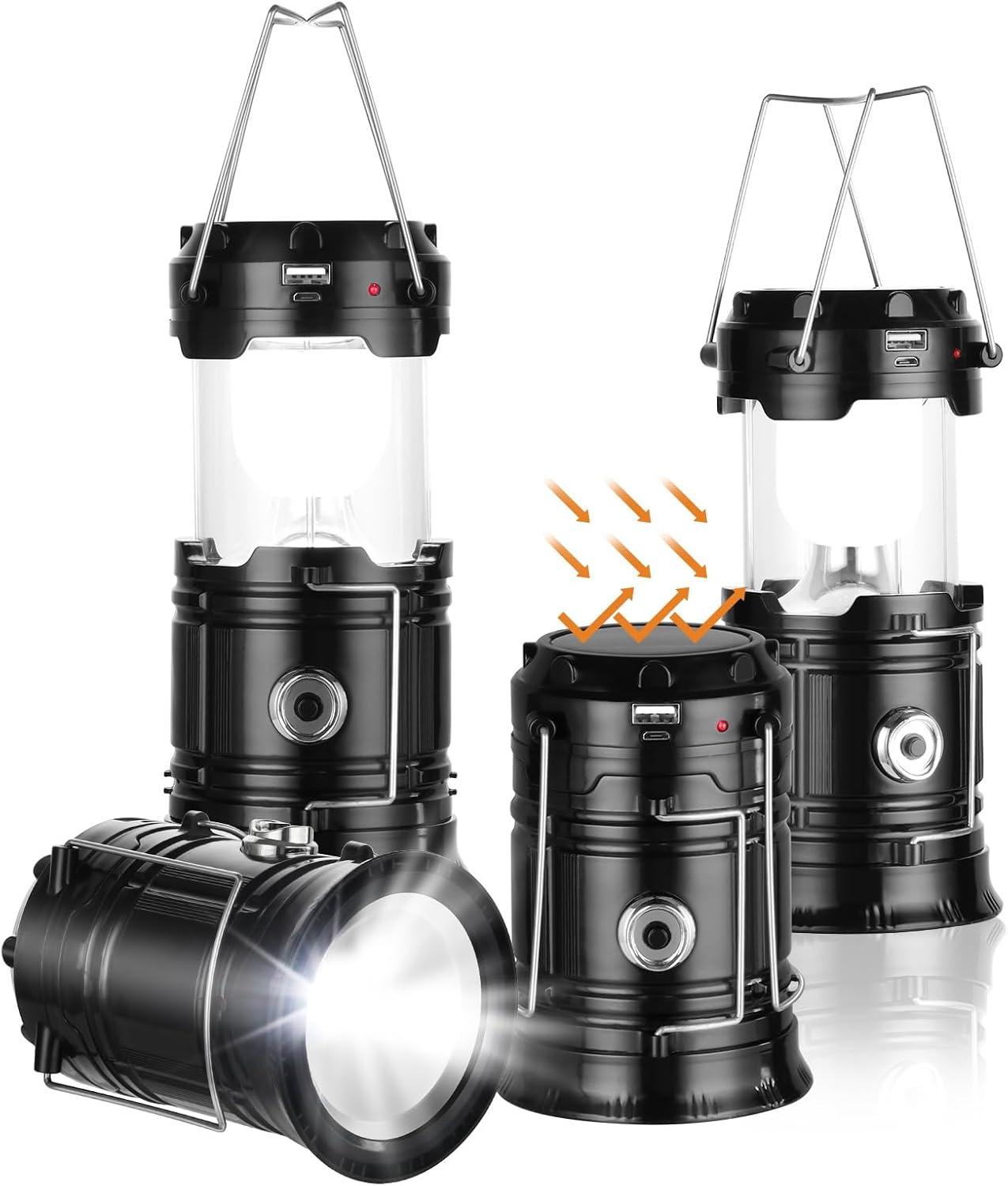 USB Rechargeable Solar Camping Lantern - Reliable Emergency Light