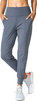 Women's Joggers High Waisted Yoga Pants with Pockets - Comfortable Fit
