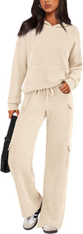 PRETTYGARDEN 2 Piece Women's Sweatsuit Set - Cozy Travel & Lounge