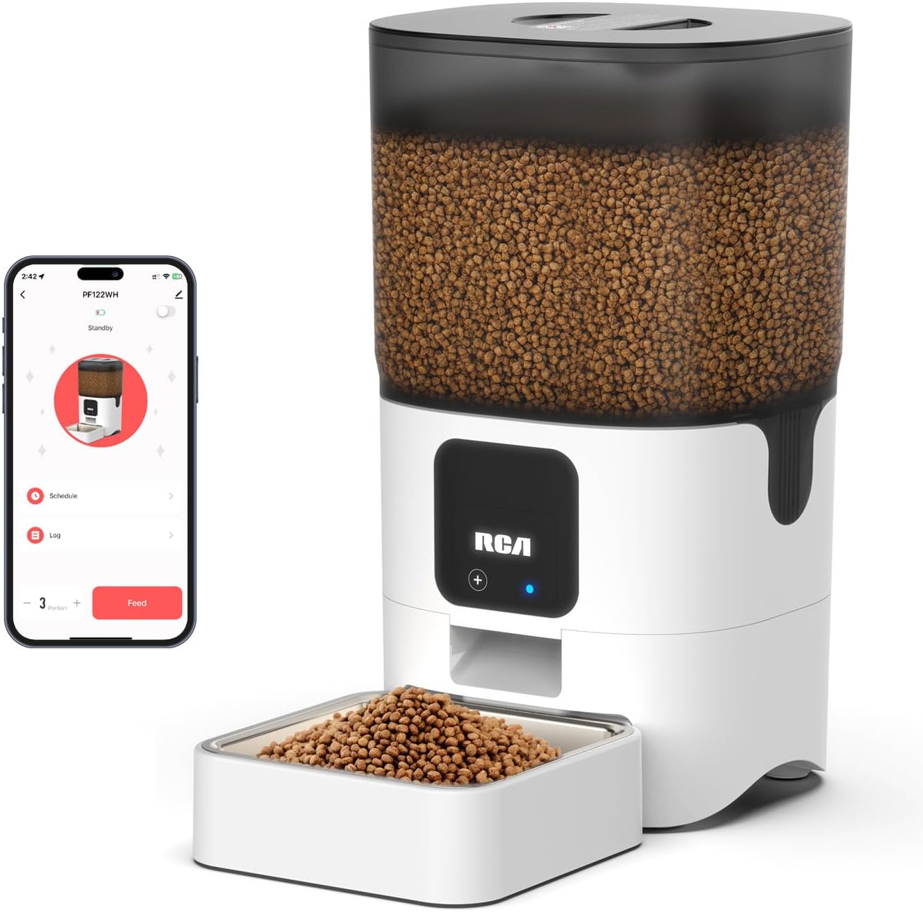 Smart Pet Feeder | Remote Control, 6L Capacity