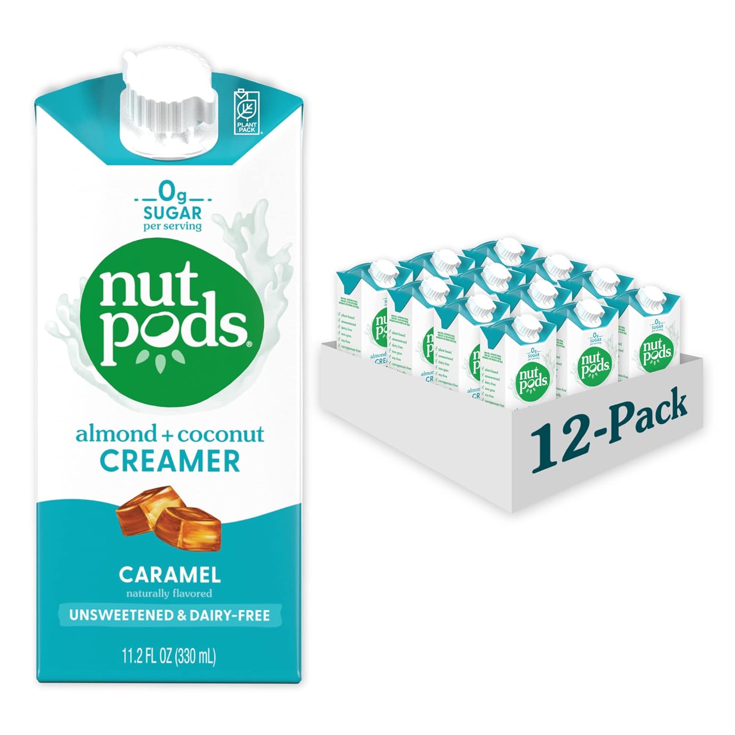 nutpods Caramel Coffee Creamer - Unsweetened Non Dairy Delight