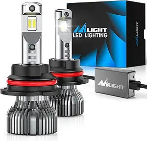 Nilight 9007 LED Bulbs - 500% Brighter Hi/Lo Beam 6500K
