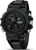 LN LENQIN Digital Military Watch: Big Face, Waterproof, LED