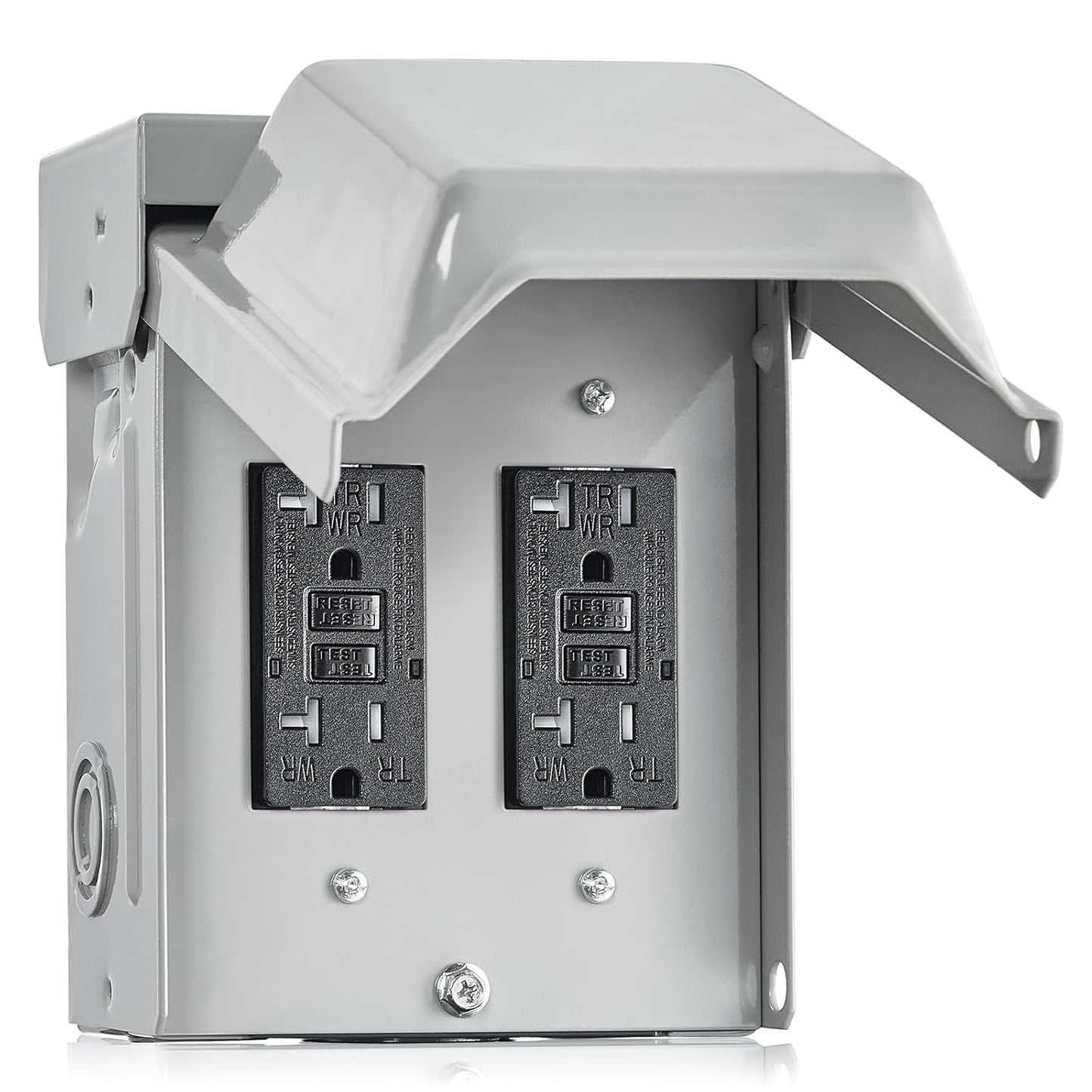 SURAIELEC Outdoor Electrical Outlet Box with Dual 20 AMP GFCI