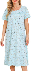 Bloggerlove Nightgowns for Women Soft 100% Cotton - Comfortable Shoes